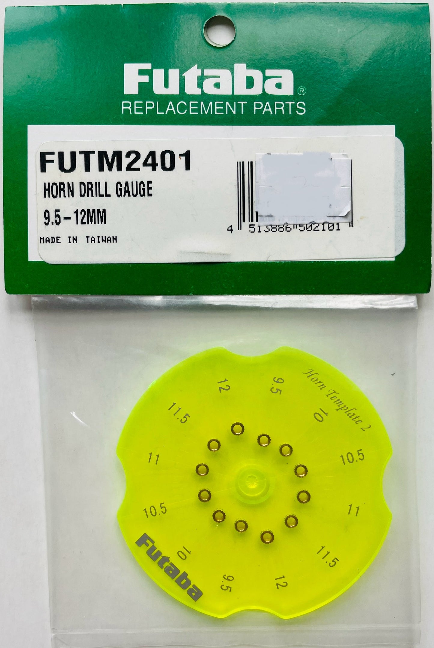 Futaba Horn Drill Gauge (9.5-12mm) #FUTM2401