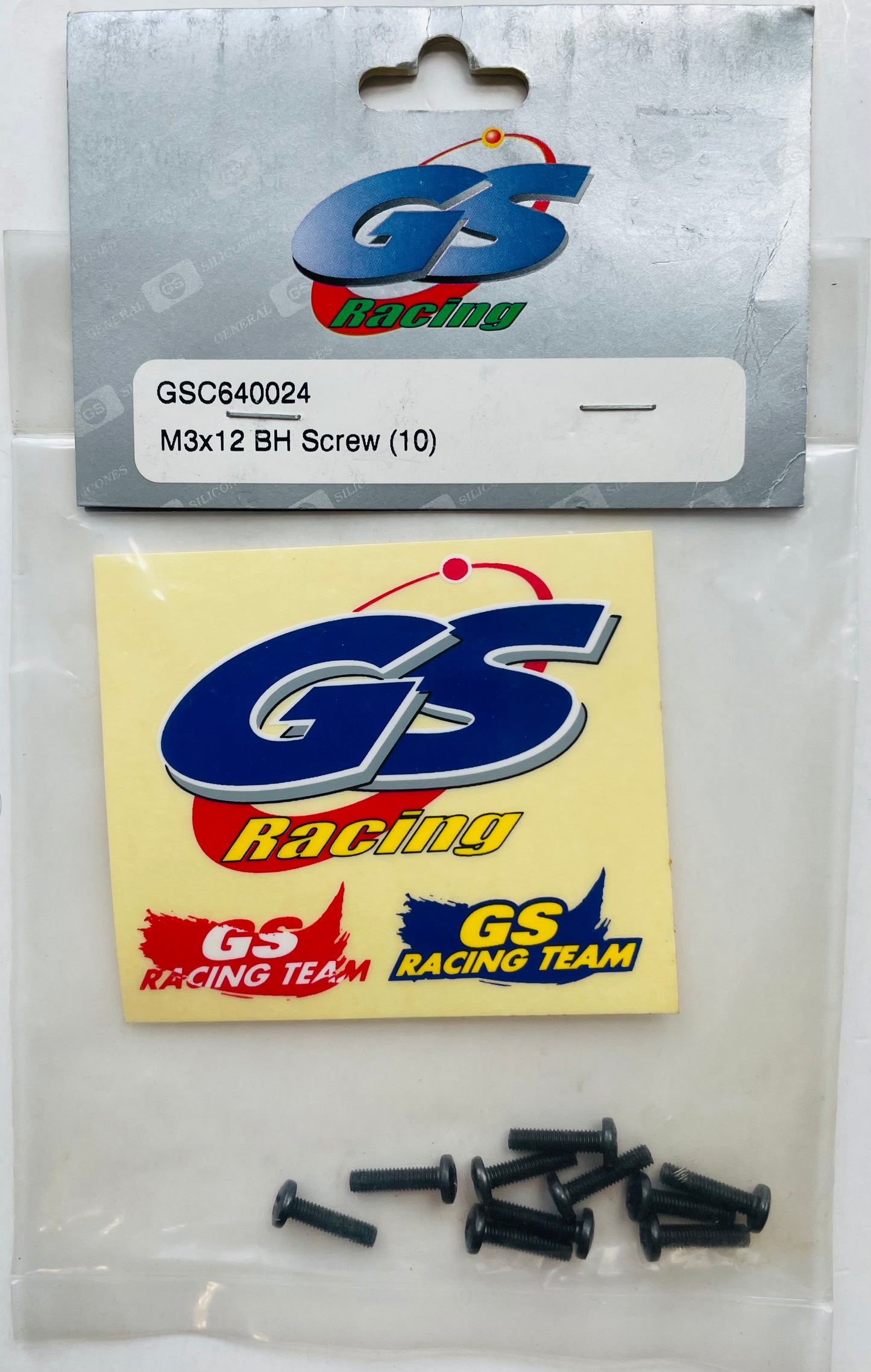 GS Racing M3 x 12 Button-Head Screw (10) GSC640024