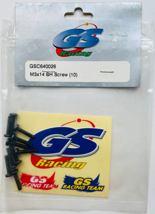 GS Racing M3 x 14 Button-Head Screw (10) GSC640026