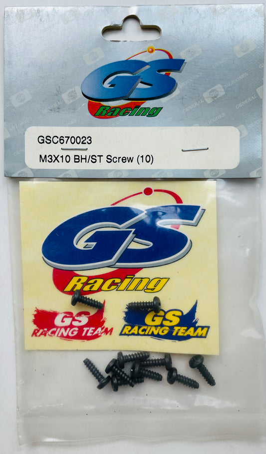 GS Racing M3 x 10 Button-Head/Self-Tapping Screw (10) GSC670023