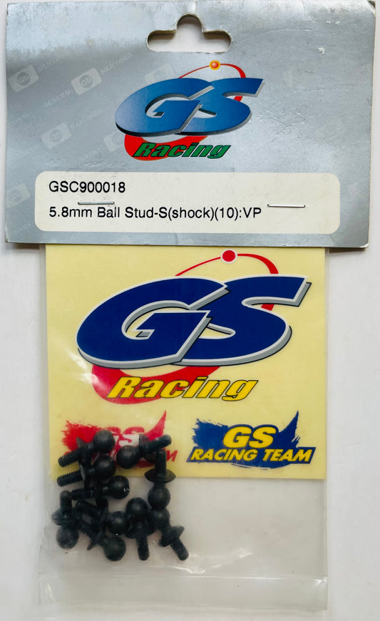 GS Racing 5.8mm Ball Stud-Short (shock) (10) GSC900018