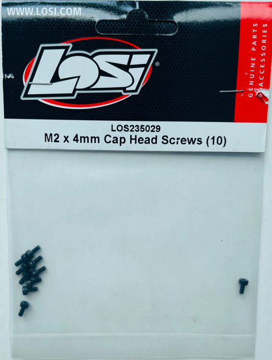 Losi M2 x 4mm Cap Head Screws (10) LOS235029