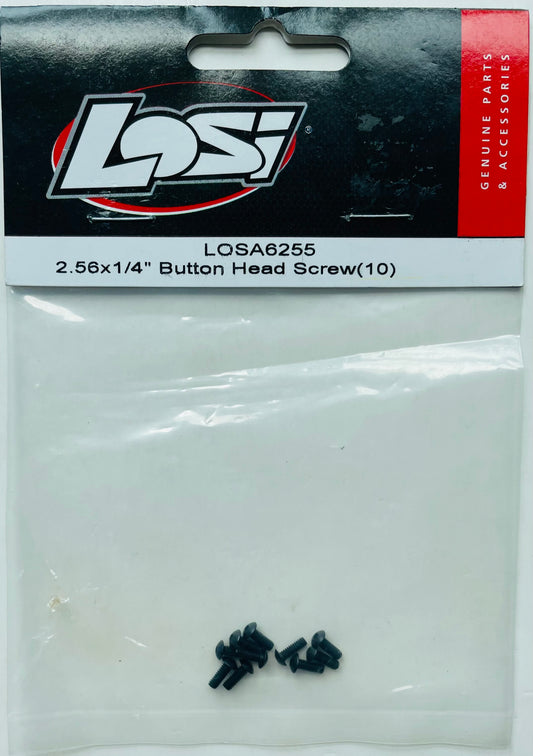 Losi 2-56 x 1/4" Button Head Screws (10) LOSA6255