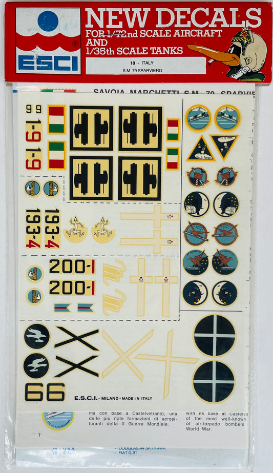 ESCI Aircraft and Tanks Decals #10