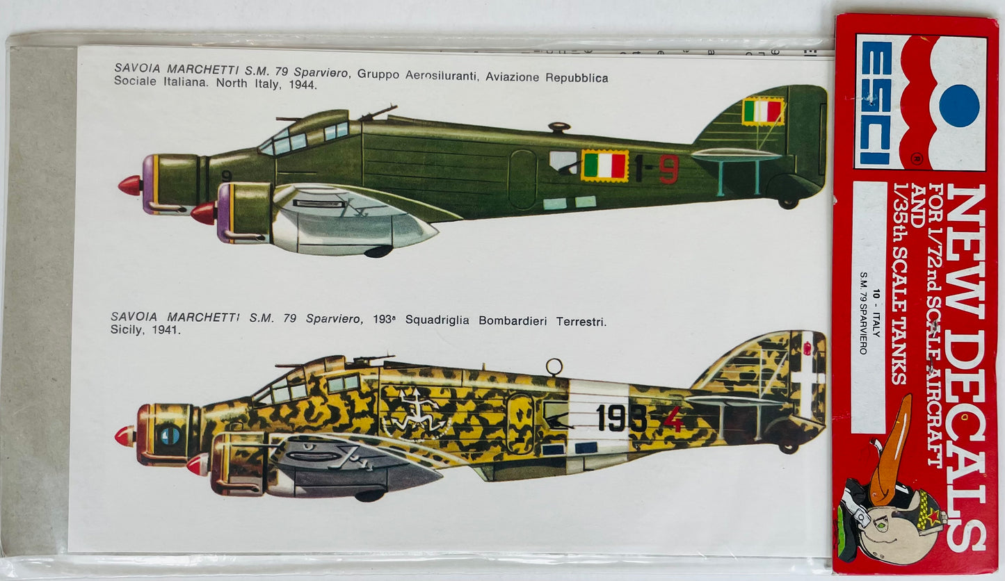 ESCI Aircraft and Tanks Decals #10