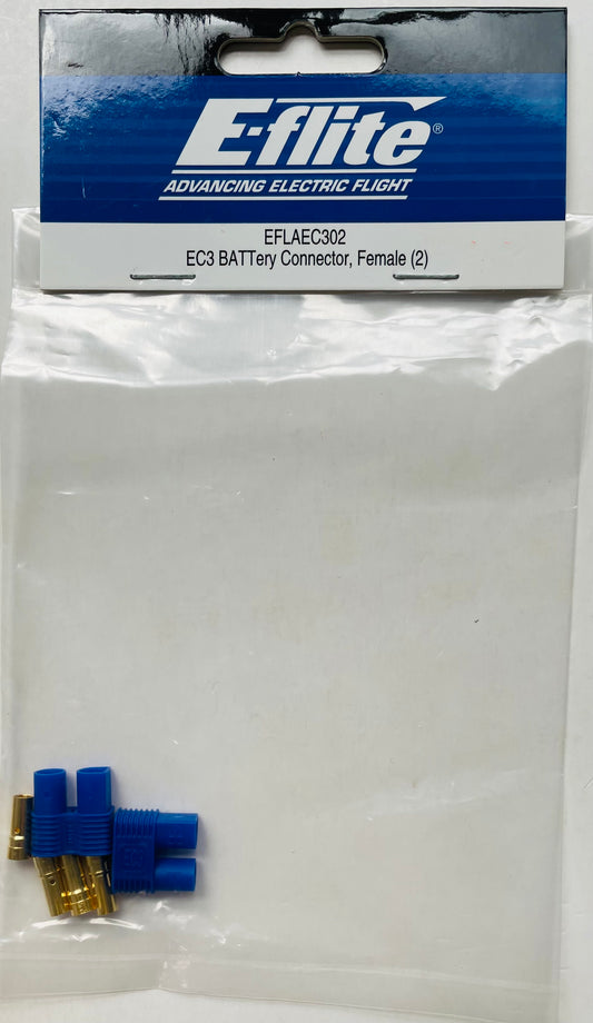 E-Flite EC3 Female Battery Connectors (2) EFLAEC302