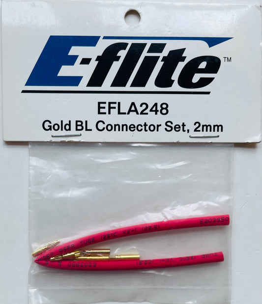 E-Flite 2mm Gold BL Connector Set EFLA248