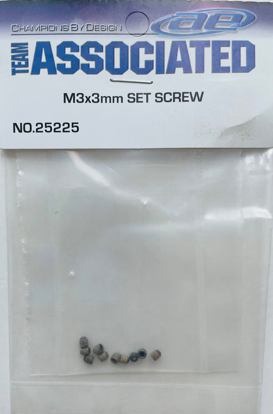 Team Associated M3 x 3mm Set Screws (10 pcs) 25225