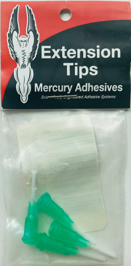 Mercury Adhesives Green 18 Gauge Extension Tips (4)