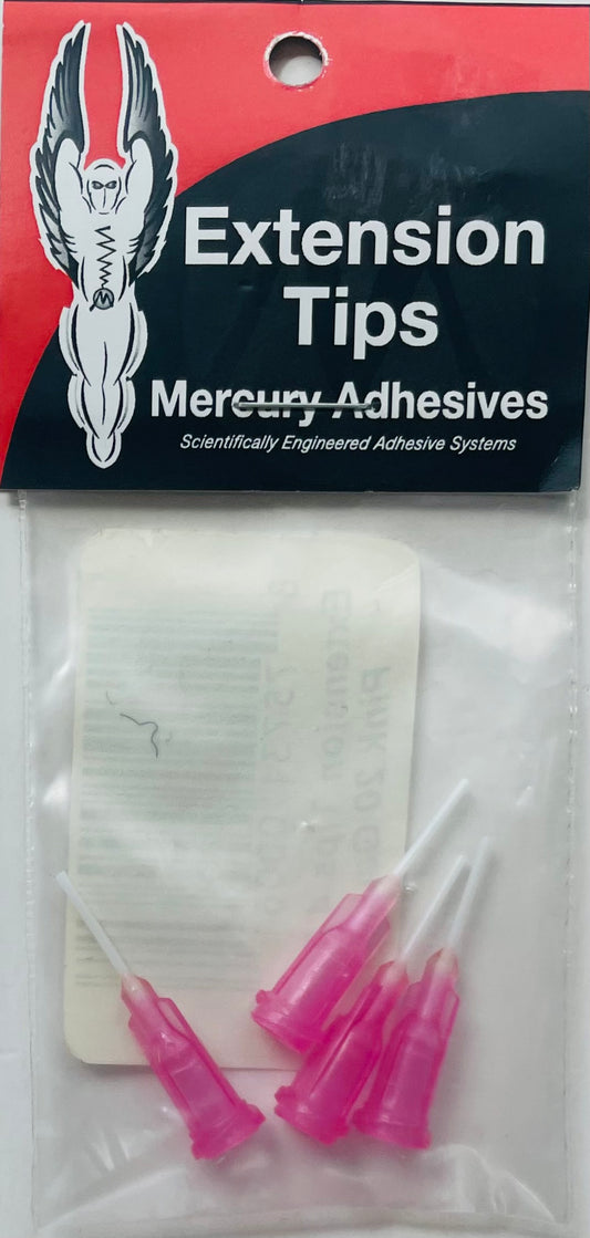 Mercury Adhesives Pink 20 Gauge Extension Tips (4)