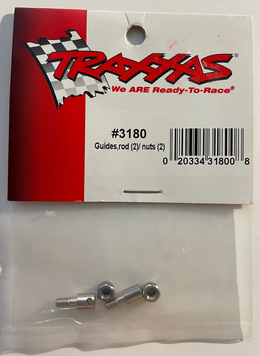 Traxxas Guides, Rods (2 pcs) / Nuts (2 pcs) #3180