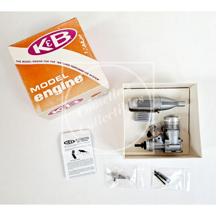 Vintage NOS NIB K&B .40 RC Front Rotor Nitro Engine w/ K&B Carb & Silencer #4011
