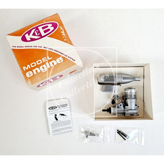 Vintage NOS NIB K&B .40 RC Front Rotor Nitro Engine w/ K&B Carb & Silencer #4011