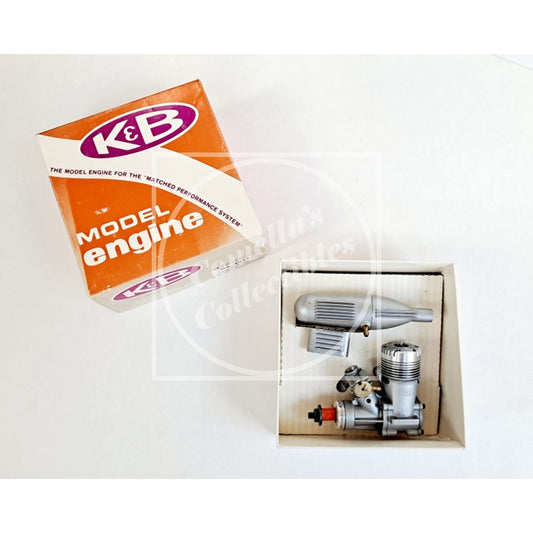 Vintage NOS NIB K&B .40 RC Front Rotor Nitro Engine w/ K&B Carb & Silencer #4011
