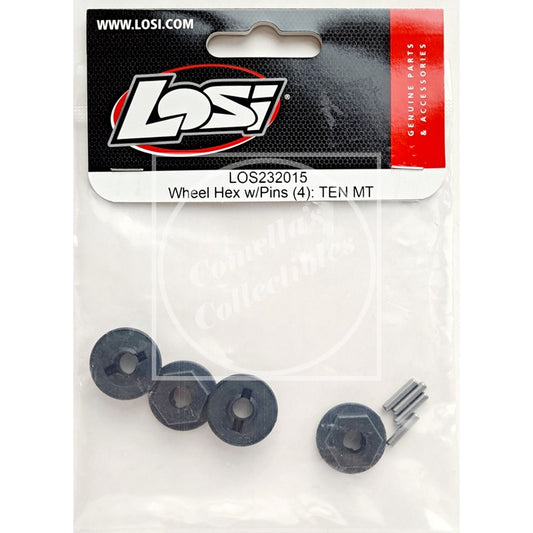 Losi Wheel Hex and Pins (4 each) LOS232015