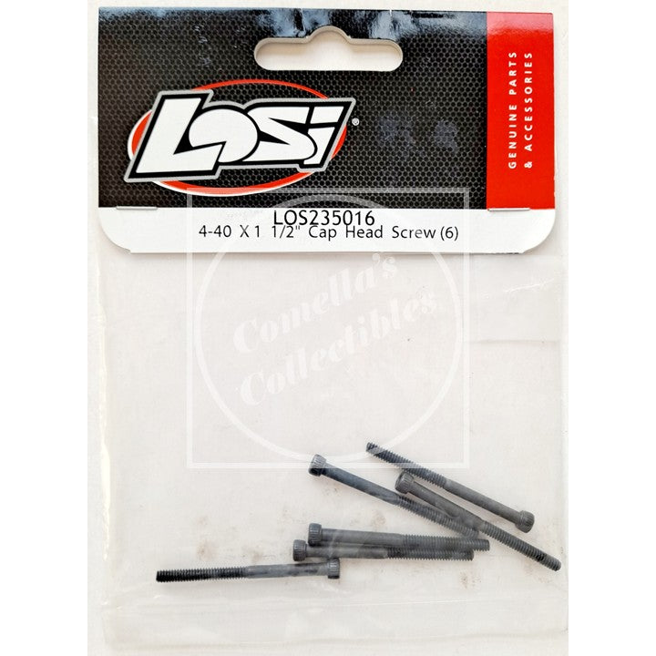 Open Bag Losi 4-40 x 1 1/2 Cap Head Screws (6 pcs) LOS235016