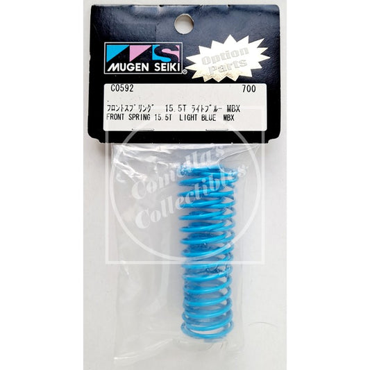 Mugen Seiki C0592 15.5T Light Blue Front Spring (2 pcs) for MBX