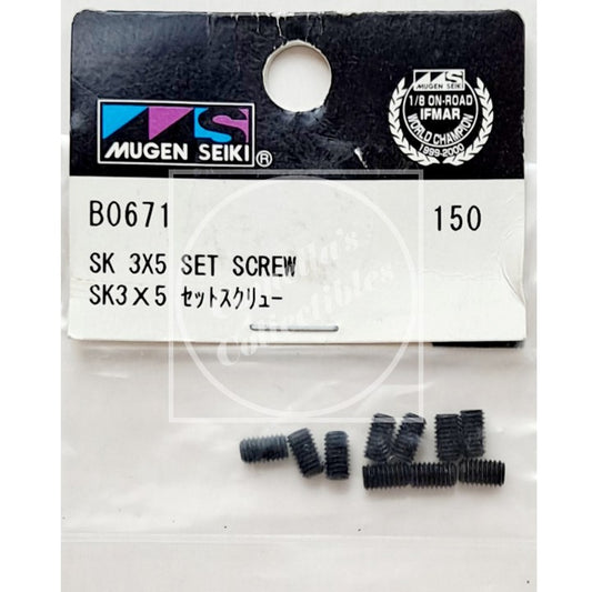 Mugen Seiki B0671 SK 3x5mm Set Screw (10 pcs)