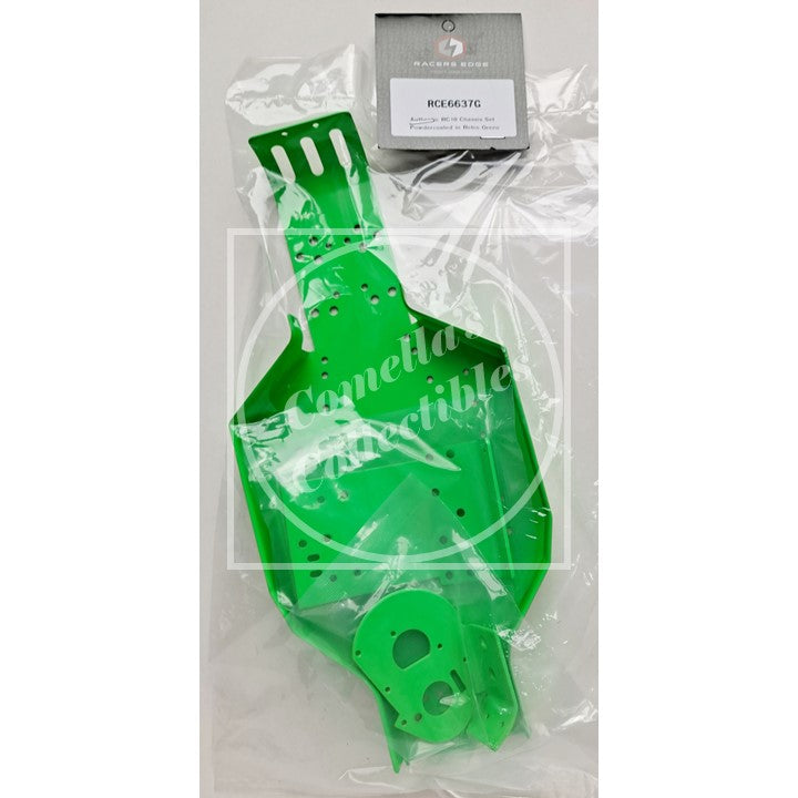 Ltd Ed Authentic RC10 Chassis - Powder-Coated Retro Green RCE6637G