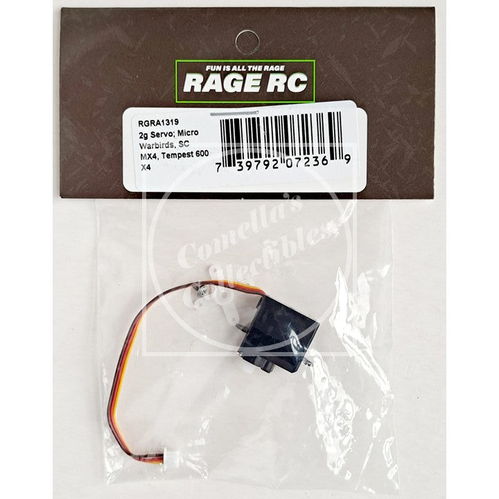 Rage RC RGRA1319 2g Servo for Micro Warbirds, Super Cub MX4, Tempest 600 X4
