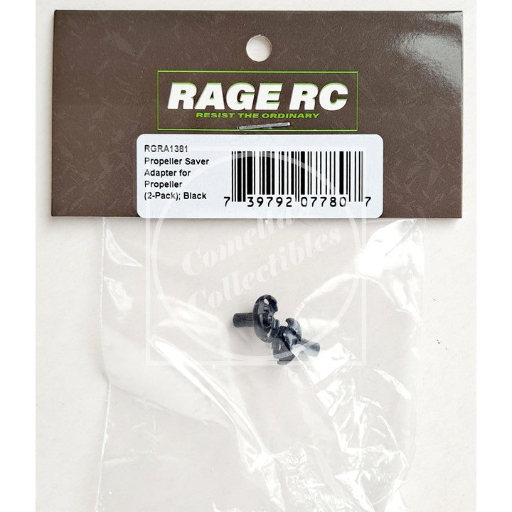 Rage RC RGRA1381 Black Propeller Saver Prop Adapter (2 pcs)
