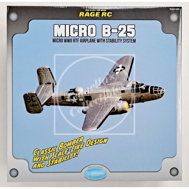 Rage RC B-25 3-Channel Micro RTF Airplane w/ Pilot Assist RGRA1800
