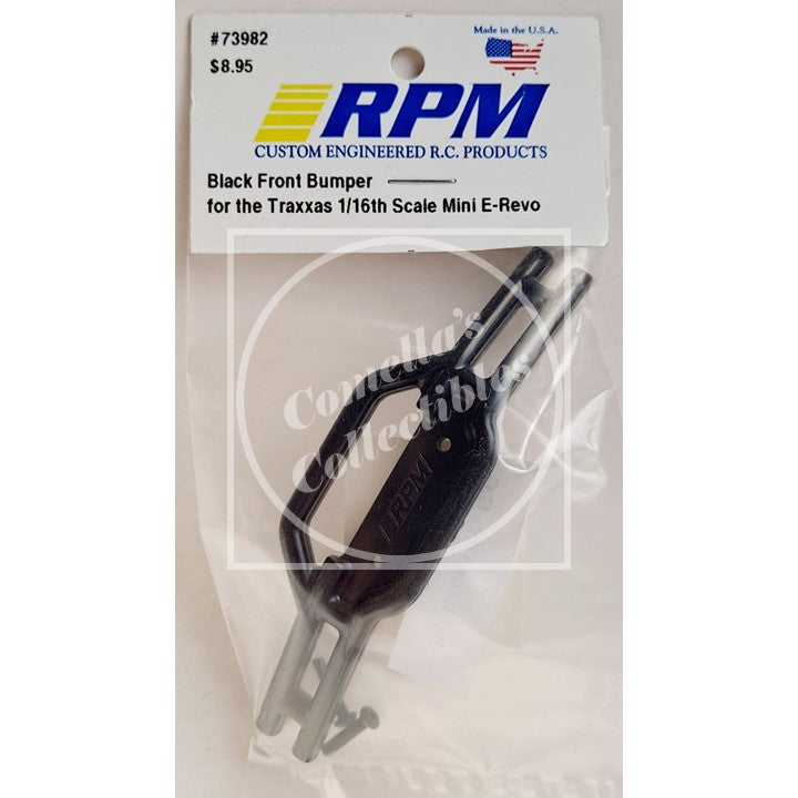 RPM Black Front Bumper for 1/16th Mini E-Revo #73982