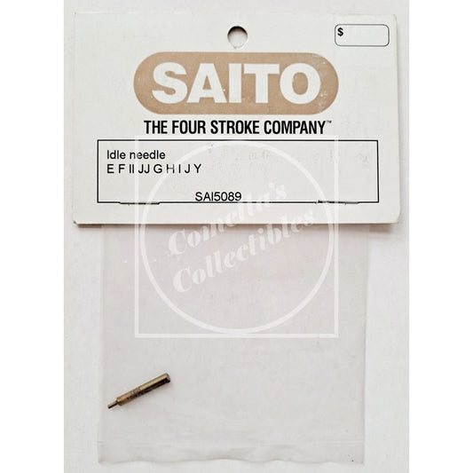 Saito idle needle packaging with brand name on a white background