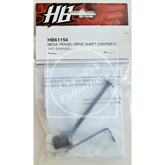 Hot Bodies Mega Travel Drive Shaft Center Front for HPI Savage HB61154