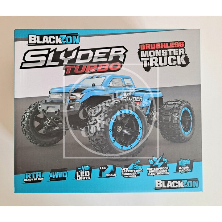 BlackZon Slyder Turbo 1:16 MT RTR Brushless Combo 4WD w/ Batt & Charger 540201