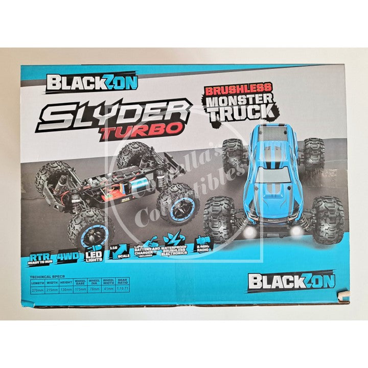 BlackZon Slyder Turbo 1:16 MT RTR Brushless Combo 4WD w/ Batt & Charger 540201