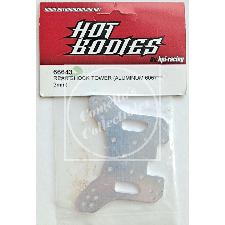 Hot Bodies 3mm Aluminum (6061) Rear Shock Tower 66643