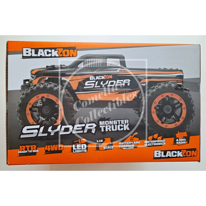 BlackZon Slyder 1:16 Monster Truck RTR Combo 4WD LED 2.4GHz Batt Charger 540099