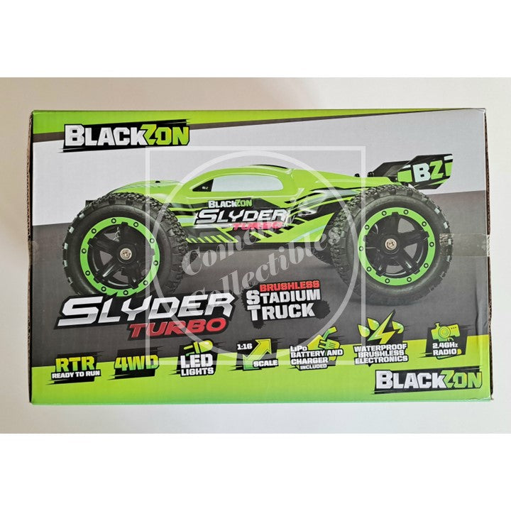 BlackZon Slyder Turbo 1:16 ST RTR Brushless Combo 4WD w/ Batt & Charger 540202