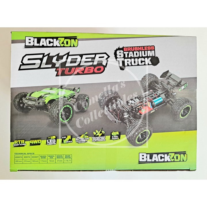 BlackZon Slyder Turbo 1:16 ST RTR Brushless Combo 4WD w/ Batt & Charger 540202