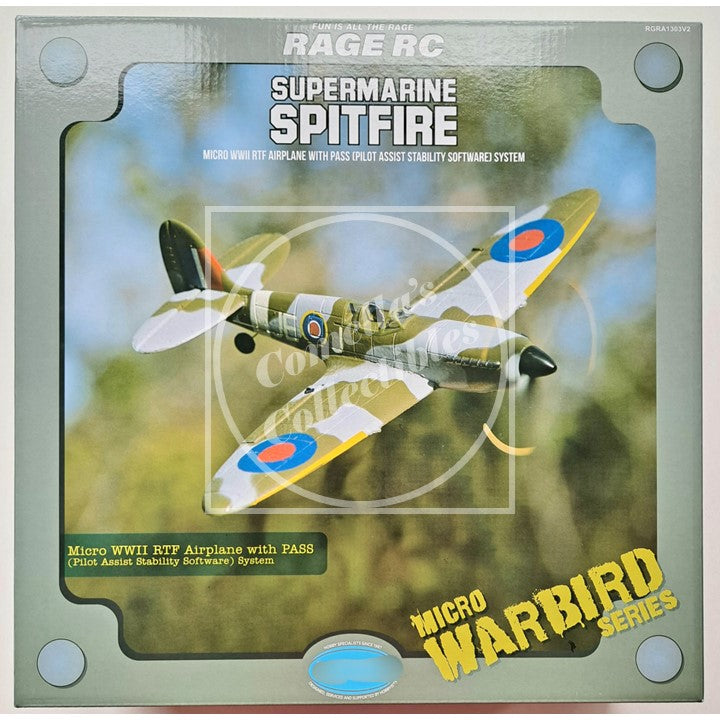 Rage RC Supermarine Spitfire Micro RTF Airplane w/ Pilot Assist PASS RGRA1303V2