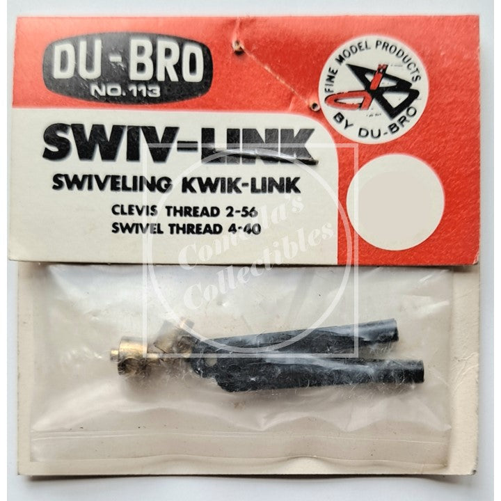 Vintage NOS Du-Bro Swiveling Kwik-Links (2 pcs) #113
