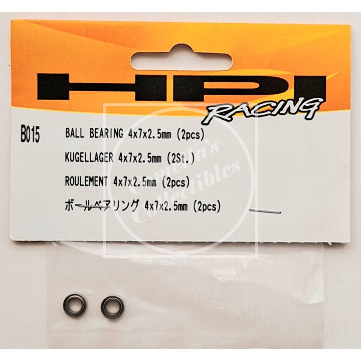 HPI Racing 4x7x2.5mm Ball Bearing (2pcs) #B015