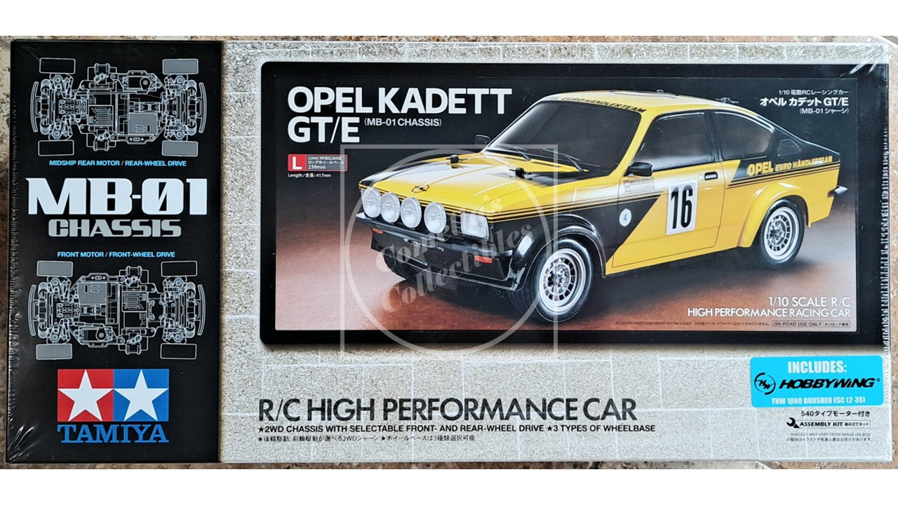 Tamiya 1/10 Opel Kadett GT/E 2WD Kit MB-01 Chassis Motor & ESC #58729A