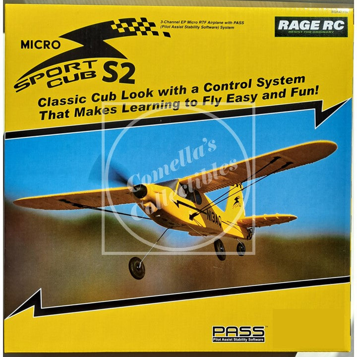 Rage RC Sport Cub 400 S2 Micro EP RTF Airplane w/ Pilot Assist PASS RGRA1118