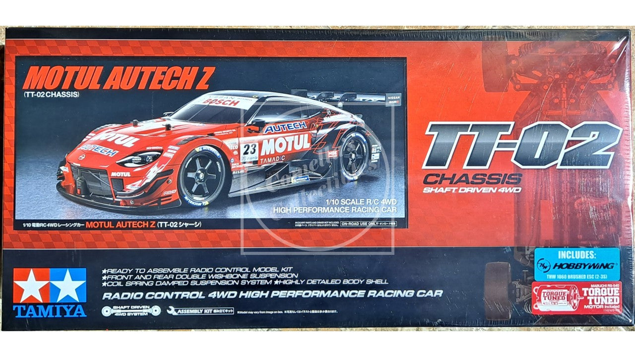 Tamiya 1/10 Nissan Motul Autech Z 4WD Kit TT-02 Chassis w/ Motor & ESC #58735-A