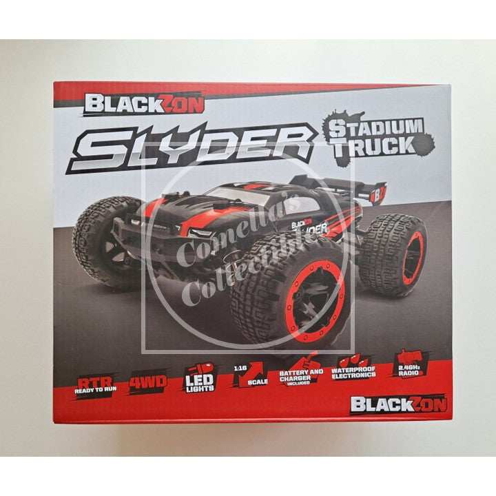 BlackZon Slyder 1:16 Stadium Truck RTR Combo 4WD LED 2.4GHz Batt Charger 540096