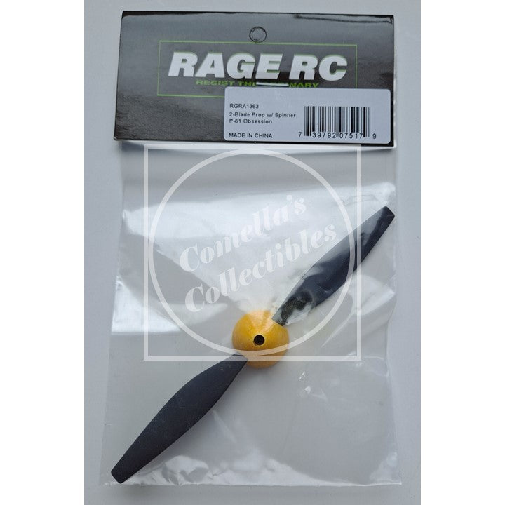 Rage RC P-51 Obsession 2-Blade Propeller Spinner Assembly RGRA1363