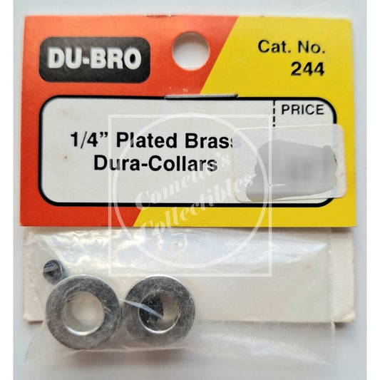 Du-Bro 1/4" Plated Brass Dura-Collars #244