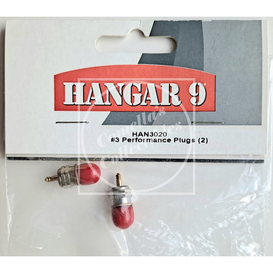 Hangar 9 #3 Helicopter Performance Glow Plug and Copper Washer (2 pack) HAN3020