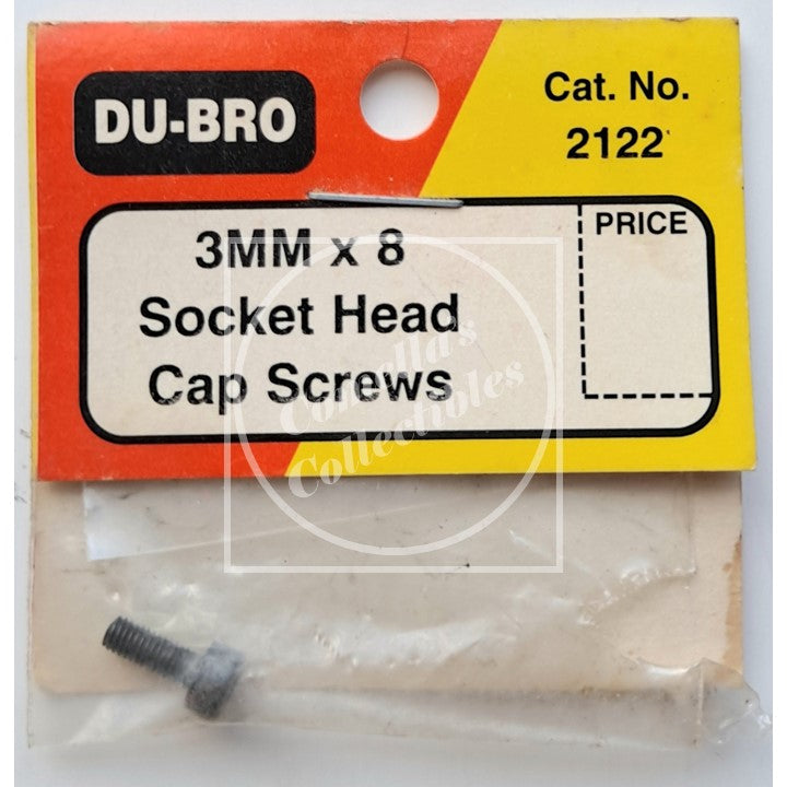 Open Bag Du-Bro 3MM x 8 Socket Head Cap Screw (1 pc) #2122