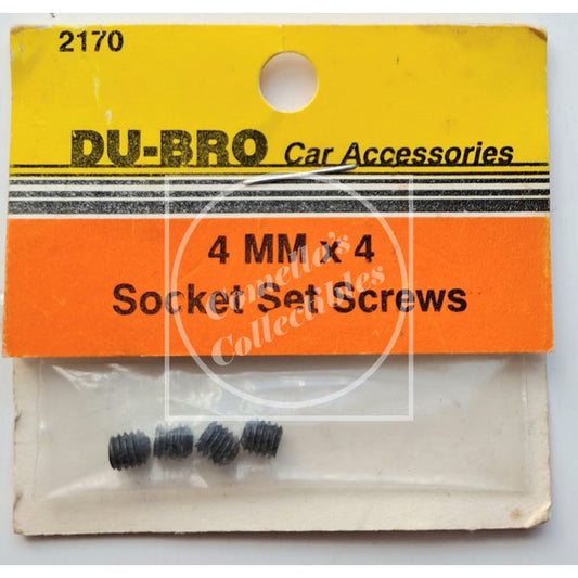 Du-Bro 4mm x 4 Socket Set Screws #2170