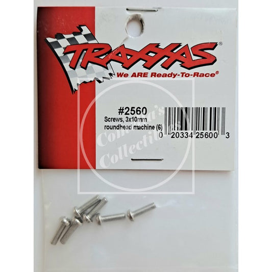 Traxxas 3x10mm Round Head Machine Screws (6 pcs) #2560