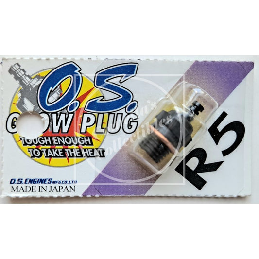 OS R5 Medium Short Standard Glow Plug and Copper Washer