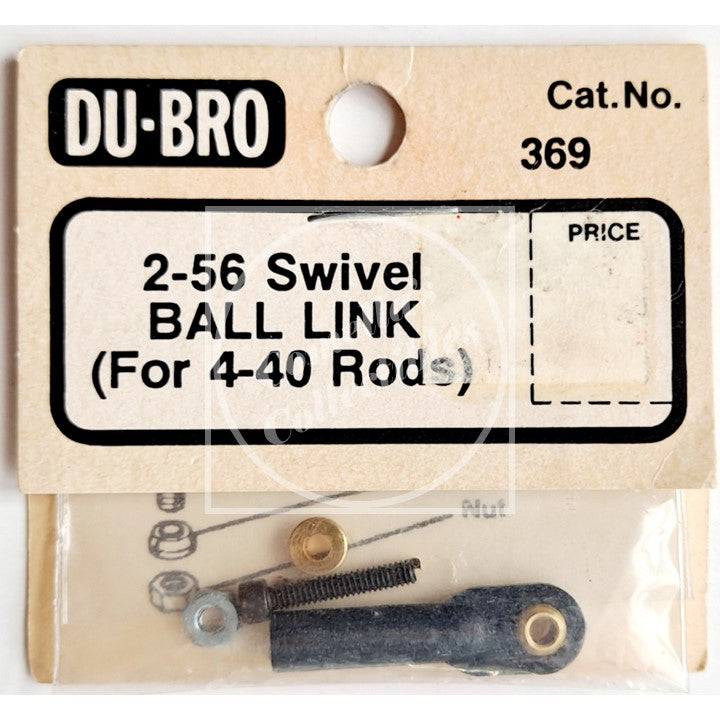 NOS Du-Bro 2-56 Swivel Ball Link #369
